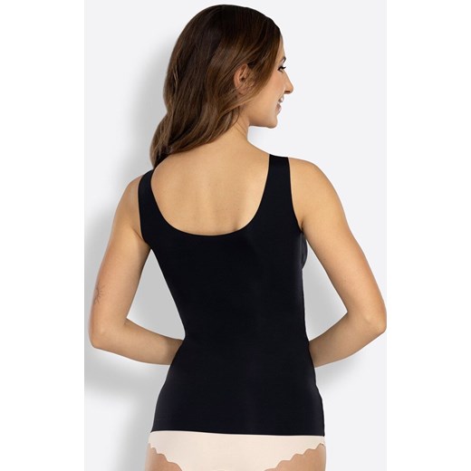 Koszulka damska z wbudowanym biustonoszem czarna FEEL GOOD, Kolor czarny, Rozmiar L, Mitex ze sklepu Intymna w kategorii Podkoszulki i halki - zdjęcie 180244127
