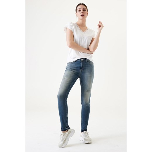 Garcia Dżinsy - Skinny fit - w kolorze niebieskim ze sklepu Limango Polska w kategorii Jeansy damskie - zdjęcie 180244287