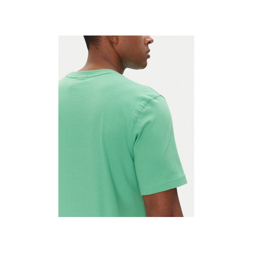 T-shirt męski Adidas z krótkim rękawem zielony na wiosnę 