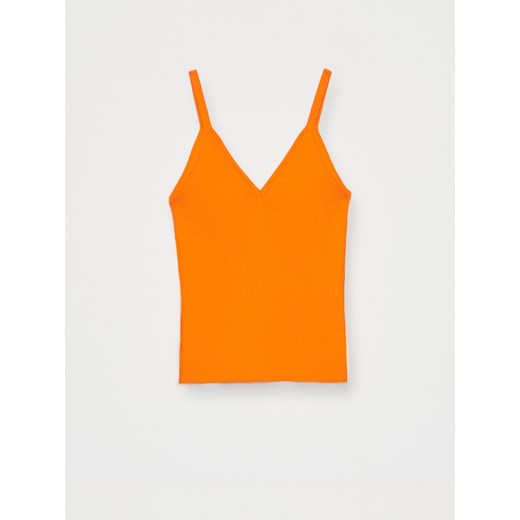 Mohito - Prążkowany top - pomarańczowy Mohito L Mohito