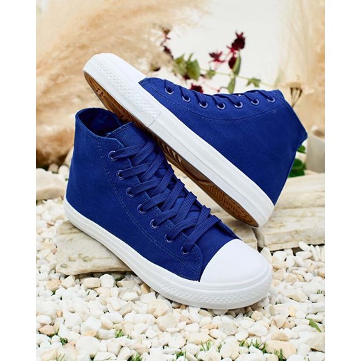 Royalfashion Wysokie trampki damskie Hirria ze sklepu royalfashion.pl w kategorii Trampki damskie - zdjęcie 180248549