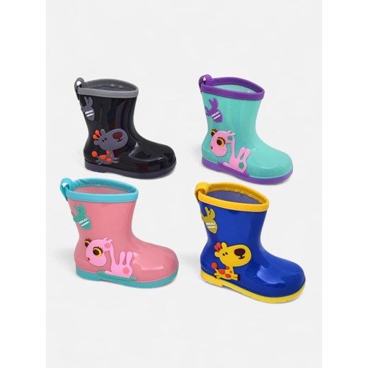 Royalfashion Kalosze dziecięce z naszywkami Good Time ze sklepu royalfashion.pl w kategorii Kalosze dziecięce - zdjęcie 180248749