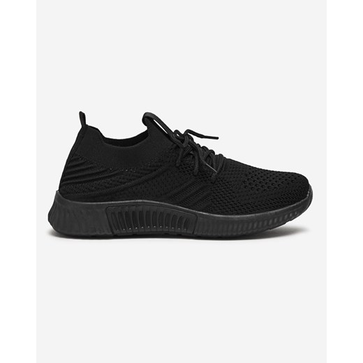 Czarne damskie buty sportowe Merisal - Obuwie ze sklepu royalfashion.pl w kategorii Buty sportowe damskie - zdjęcie 180252409