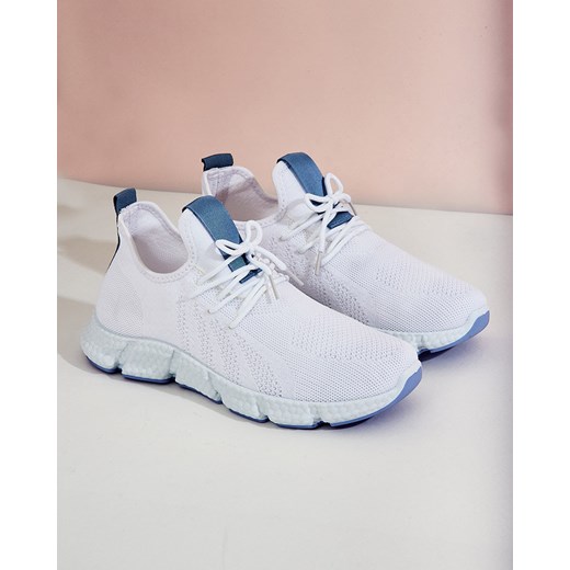Biało- niebieskie sportowe buty damskie Baym - Obuwie ze sklepu royalfashion.pl w kategorii Buty sportowe damskie - zdjęcie 180254688