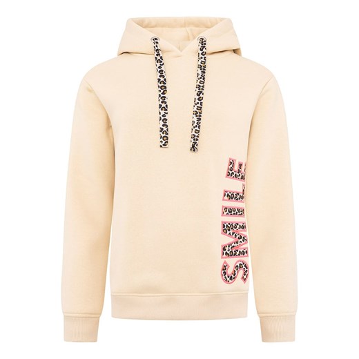 Zwillingsherz Bluza "Smile Leo" w kolorze beżowym Zwillingsherz L/XL Limango Polska okazja