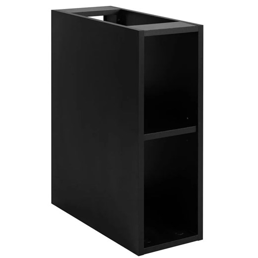 Czarna półka łazienkowa nowoczesna 20 cm Z3-F70 ze sklepu Edinos.pl w kategorii Szafki i regały łazienkowe - zdjęcie 180255505