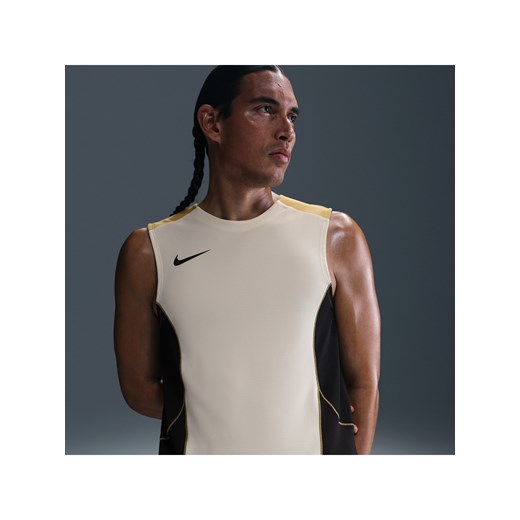 Męska koszulka piłkarska bez rękawów Dri-FIT Nike Strike+ - Brązowy ze sklepu Nike poland w kategorii T-shirty męskie - zdjęcie 180256518