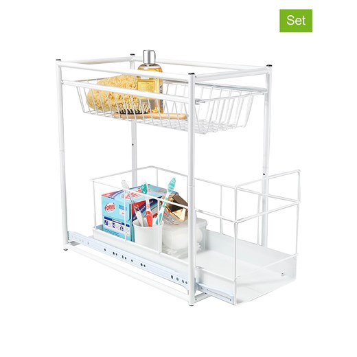 Chefware 2-częściowa szuflada w kolorze białym  - 45 x 23 x 45 cm ze sklepu Limango Polska w kategorii Przechowywanie - zdjęcie 180260289