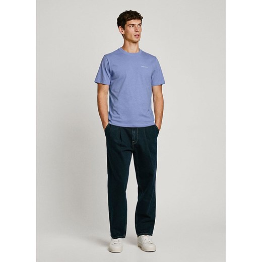 Pepe Jeans Koszulka &quot;Damian&quot; w kolorze niebieskim ze sklepu Limango Polska w kategorii T-shirty męskie - zdjęcie 180260538