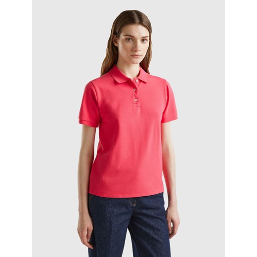 Benetton Koszulka polo w kolorze różowym ze sklepu Limango Polska w kategorii Bluzki damskie - zdjęcie 180260705
