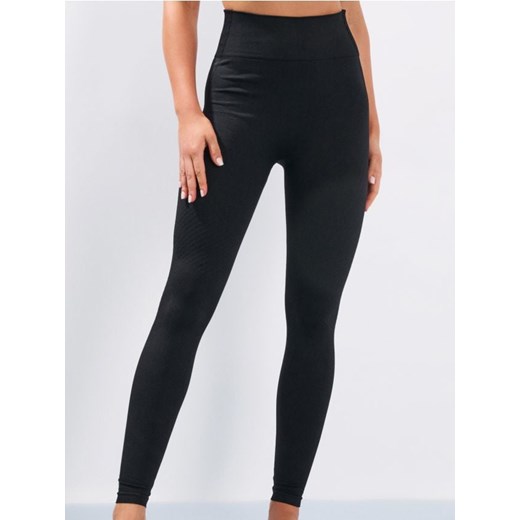 Sinsay - Legginsy sportowe z ozdobnymi przeszyciami - czarny Sinsay M/L Sinsay