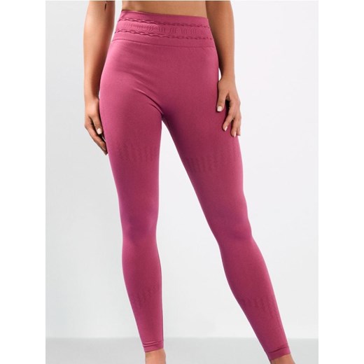 Sinsay - Legginsy sportowe z ozdobnym przeszyciem w pasie - różowy ze sklepu Sinsay w kategorii Spodnie damskie - zdjęcie 180265435