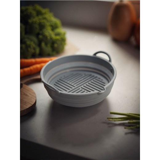Sinsay - Składana okrągła forma do pieczenia w Air Fryer - szary ze sklepu Sinsay w kategorii Akcesoria do pieczenia - zdjęcie 180267216