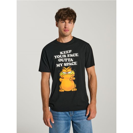 Sinsay - Koszulka Garfield - czarny ze sklepu Sinsay w kategorii T-shirty męskie - zdjęcie 180267277