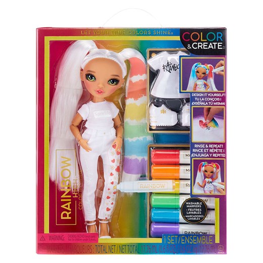 Rainbow High Lalka &quot;Rainbow High Watercolor &amp; Create-Green&quot; - 4+ (produkt niespodzianka) ze sklepu Limango Polska w kategorii Zabawki - zdjęcie 180267886