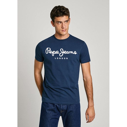 Pepe Jeans Koszulka w kolorze niebieskim ze sklepu Limango Polska w kategorii T-shirty męskie - zdjęcie 180270216