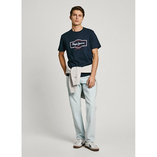 Pepe Jeans Koszulka &quot;Daxton&quot; w kolorze granatowym ze sklepu Limango Polska w kategorii T-shirty męskie - zdjęcie 180270235