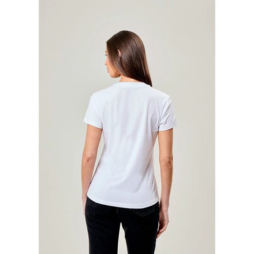 Bluzka damska biała Bench z okrągłym dekoltem 
