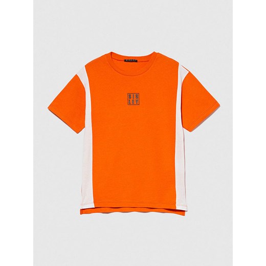 Sisley Koszulka w kolorze pomarańczowym ze sklepu Limango Polska w kategorii T-shirty chłopięce - zdjęcie 180271267