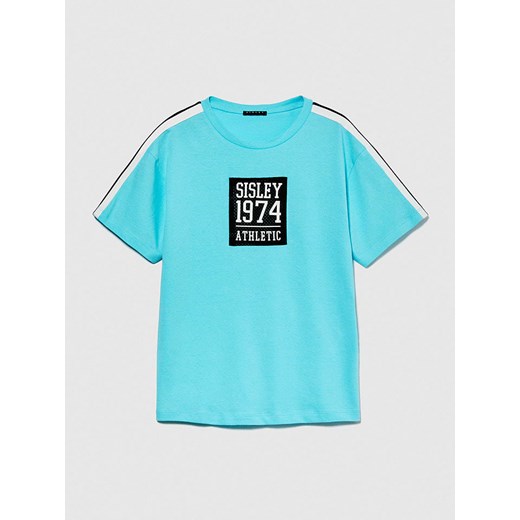 Sisley Koszulka w kolorze turkusowym ze sklepu Limango Polska w kategorii T-shirty chłopięce - zdjęcie 180271278
