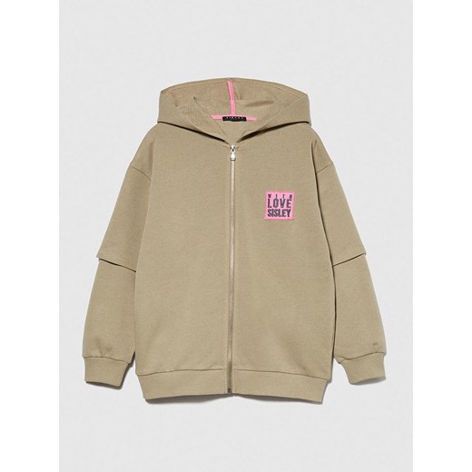 Sisley Bluza w kolorze beżowym ze sklepu Limango Polska w kategorii Bluzy dziewczęce - zdjęcie 180271298