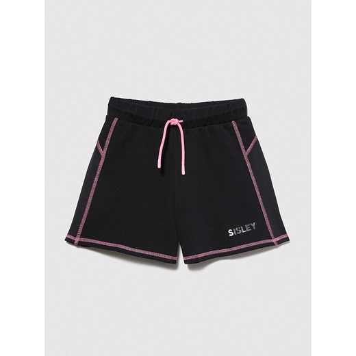 Sisley Bermudy w kolorze czarnym - id: 17057985 - marki Sisley - 180271306 Sisley Bermudy w kolorze czarnym ze sklepu Limango Polska w kategorii Spodnie dziewczęce - zdjęcie 180271306