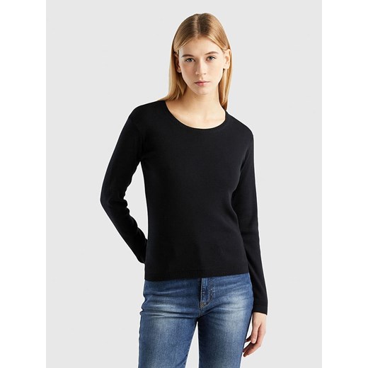 Benetton Sweter w kolorze czarnym ze sklepu Limango Polska w kategorii Swetry damskie - zdjęcie 180271468