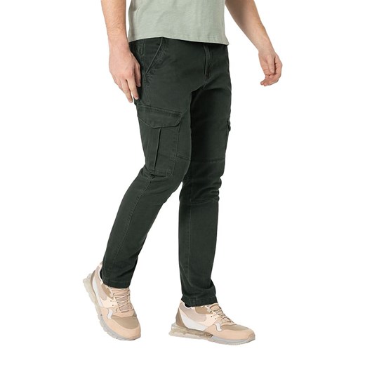 Timezone Bojówki "Niklas" - Regular fit - w kolorze zielonym ze sklepu Limango Polska w kategorii Spodnie męskie - zdjęcie 180273156