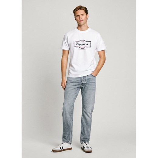 Pepe Jeans Koszulka &quot;Daxton&quot; w kolorze białym ze sklepu Limango Polska w kategorii T-shirty męskie - zdjęcie 180273565
