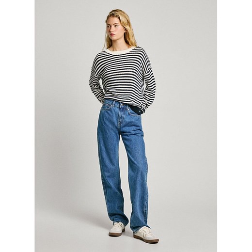 Pepe Jeans Sweter &quot;Poppy&quot; w kolorze granatowo-białym ze sklepu Limango Polska w kategorii Swetry damskie - zdjęcie 180273605