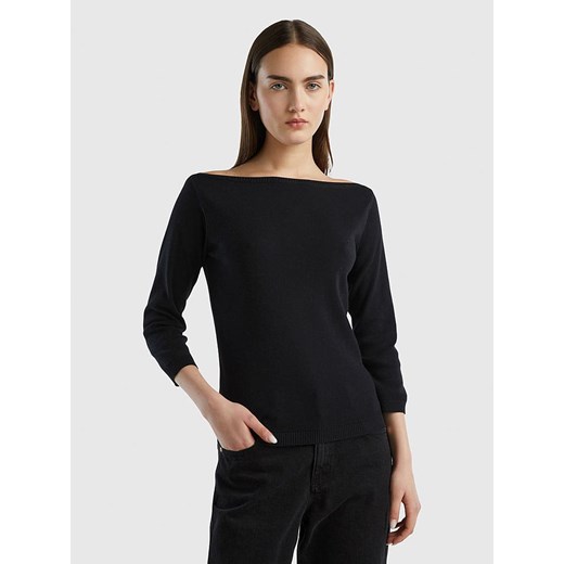 Benetton Sweter w kolorze czarnym ze sklepu Limango Polska w kategorii Swetry damskie - zdjęcie 180273837
