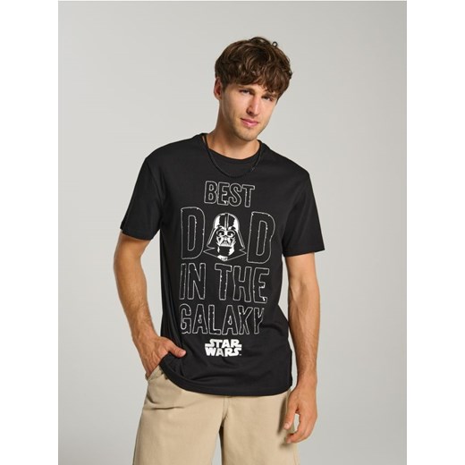 Sinsay - Koszulka z nadrukiem dla taty Star Wars - czarny ze sklepu Sinsay w kategorii T-shirty męskie - zdjęcie 180274489