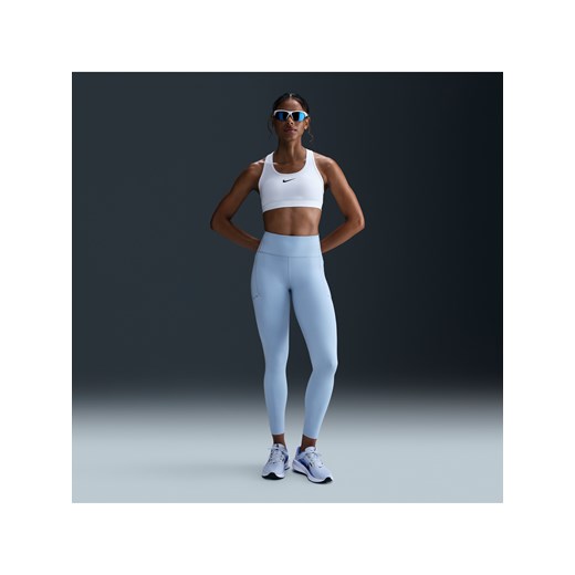 Damskie legginsy 7/8 do biegania z wysokim stanem i kieszeniami Nike Swift - Niebieski ze sklepu Nike poland w kategorii Spodnie damskie - zdjęcie 180274697