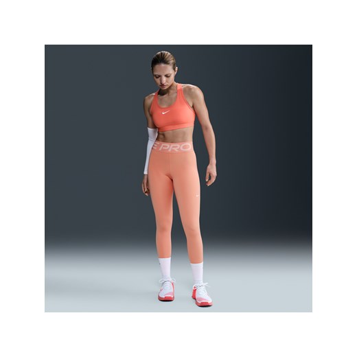 Damskie legginsy o pełnej długości z wysokim stanem Nike Pro Sculpt - Pomarańczowy ze sklepu Nike poland w kategorii Spodnie damskie - zdjęcie 180274708