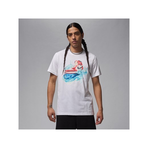 Męski T-shirt z krótkim rękawem Jordan Flight Essentials AJ1 - Biel ze sklepu Nike poland w kategorii T-shirty męskie - zdjęcie 180274745