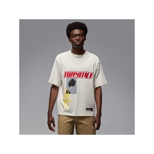 Męski T-shirt oversize Jordan Flight Essentials - Biel ze sklepu Nike poland w kategorii T-shirty męskie - zdjęcie 180274747