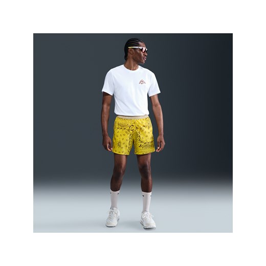 Męskie spodenki do biegania z wszytą bielizną 15 cm Dri-FIT Nike Trail - Żółty ze sklepu Nike poland w kategorii Spodenki męskie - zdjęcie 180274806