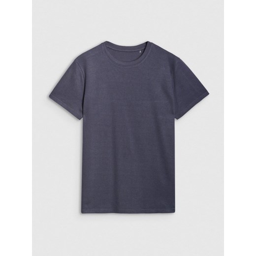 Męski t-shirt basic 4F 4FRSS25TTSHM2732 - granatowy ze sklepu Sportstylestory.com w kategorii T-shirty męskie - zdjęcie 180275226