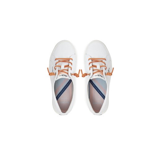 Pepe Jeans Tenisówki Kenton Block W PLS31590 Biały Pepe Jeans 37 MODIVO