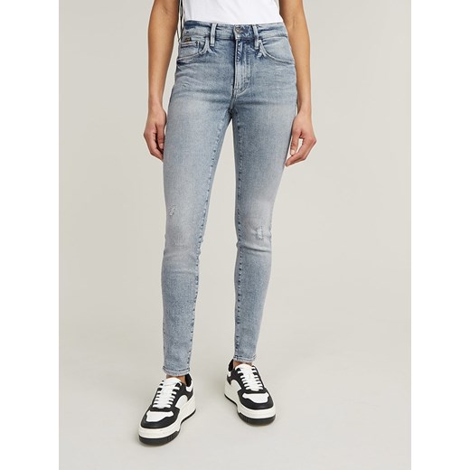 G-Star Dżinsy - Super Skinny fit - w kolorze błękitnym ze sklepu Limango Polska w kategorii Jeansy damskie - zdjęcie 180277887