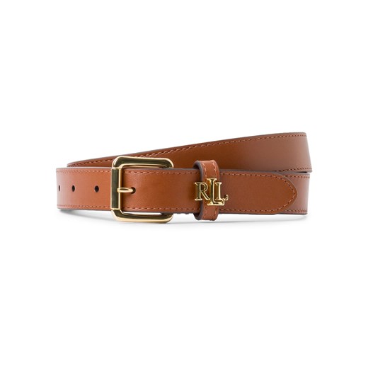 Lauren Ralph Lauren Damski pasek skórzany - CARRYOVER Kobiety skóra brązowy jednolity ze sklepu vangraaf w kategorii Paski damskie - zdjęcie 180280955