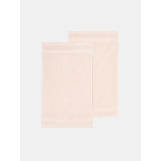 Sinsay - Ręczniki bawełniane 2 pack - różowy Sinsay One Size Sinsay