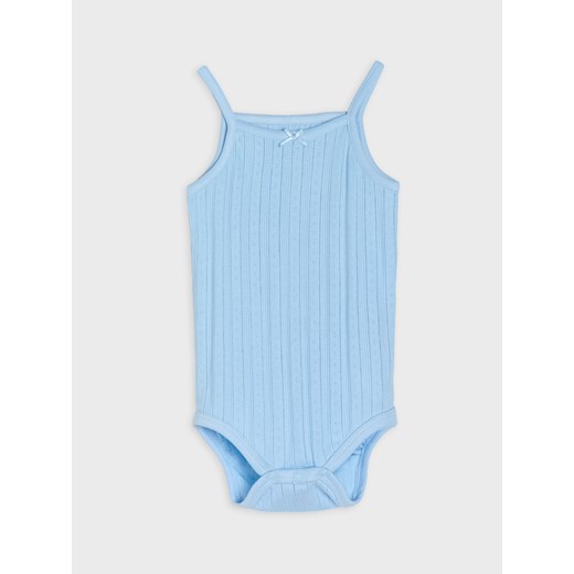 Sinsay - Body z ażurowej dzianiny na ramiączkach 5 pack - kremowy Sinsay 98 Sinsay