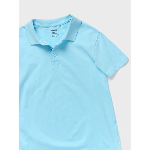 Sinsay - Koszulka polo - błękitny Sinsay 170 Sinsay
