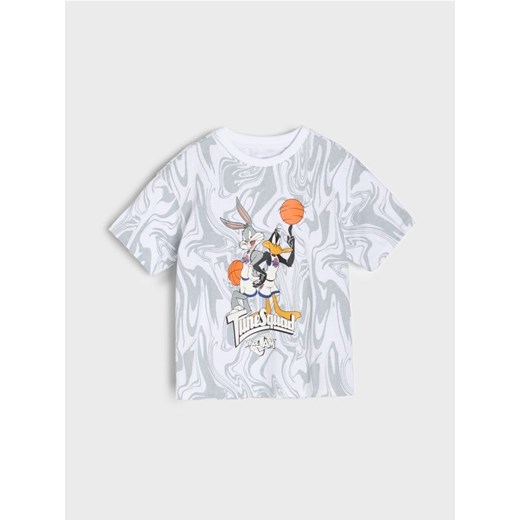 Sinsay - Koszulka Space Jam - biały ze sklepu Sinsay w kategorii T-shirty chłopięce - zdjęcie 180283358