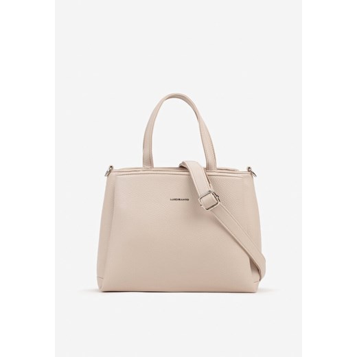 Beżowa Torebka Shopper z Trzema Przegródkami Meravienna ze sklepu renee.pl w kategorii Torby Shopper bag - zdjęcie 180283545