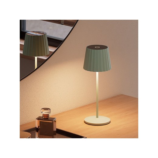 lumisky Lampa stołowa LED "Abby" w kolorze zielonym - wys. 29 x Ø 11 Lumisky onesize okazja Limango Polska