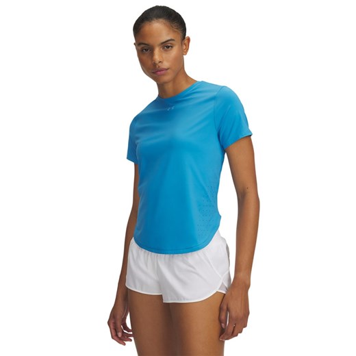Under Armour Koszulka sportowa &quot;Launch Elite&quot; w kolorze niebieskim ze sklepu Limango Polska w kategorii Bluzki damskie - zdjęcie 180288566