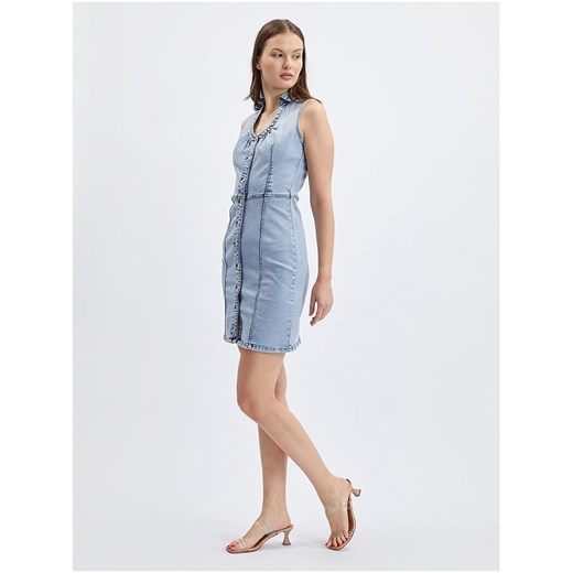 orsay Sukienka dżinsowa w kolorze błękitnym 36 okazja Limango Polska