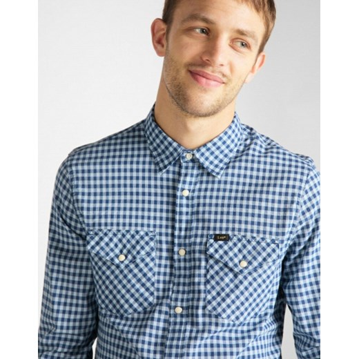 LEE CLEAN WESTERN SHIRT MĘSKA KOSZULA WASHED BLUE L644DJLR 112115494 Lee M YouNeedit.pl